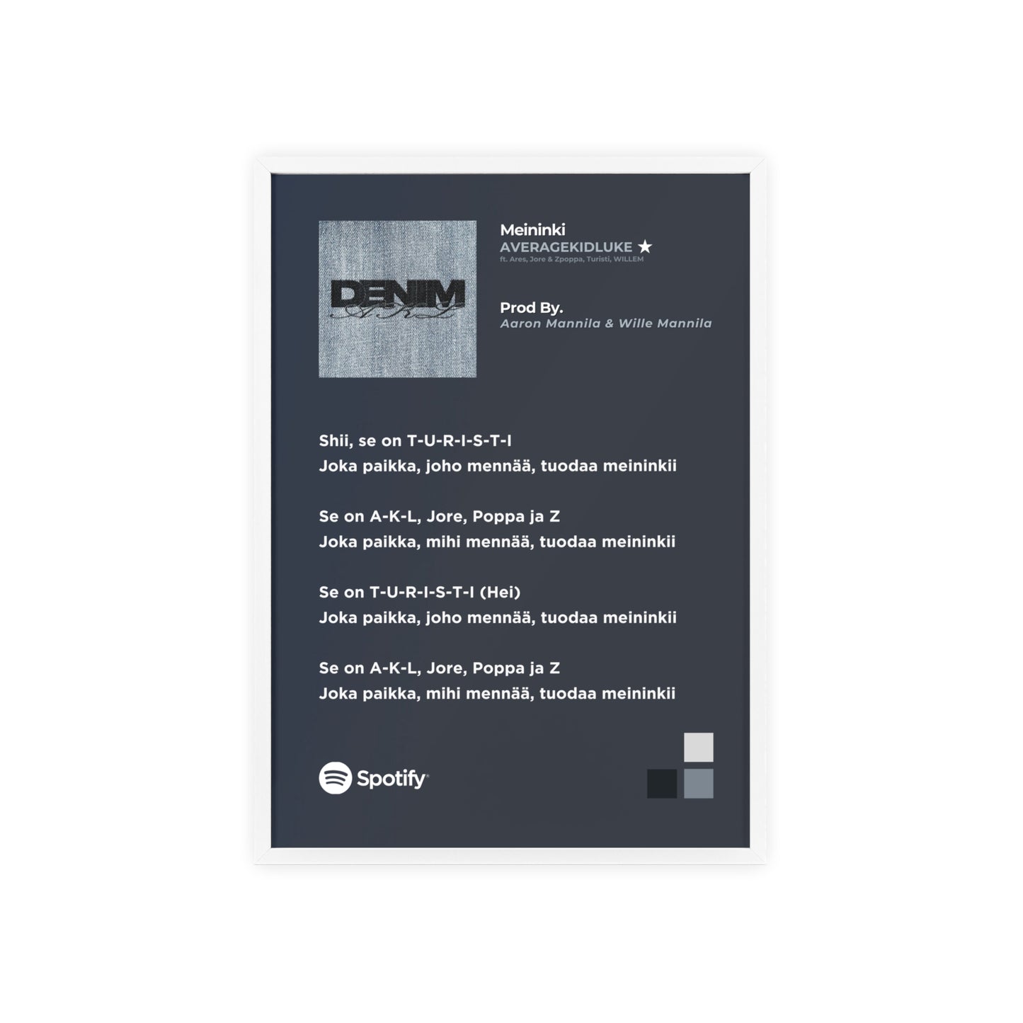 Averagekidluke, Turisti, Ares, Jore & Zpoppa, WILLEM - MEININKI