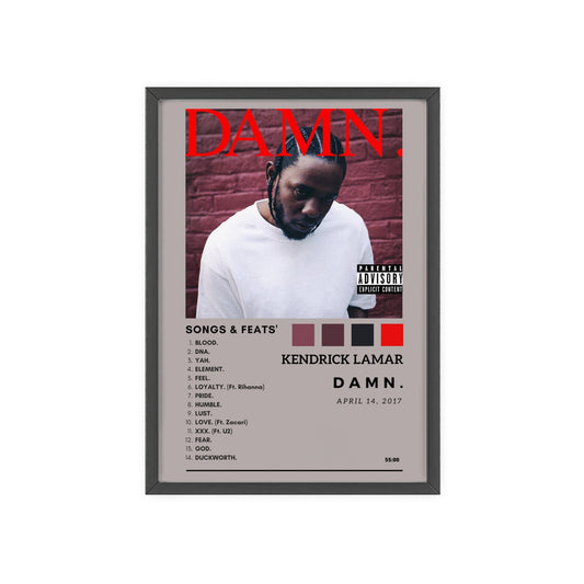 Kendrick Lamar - DAMN. - Printed