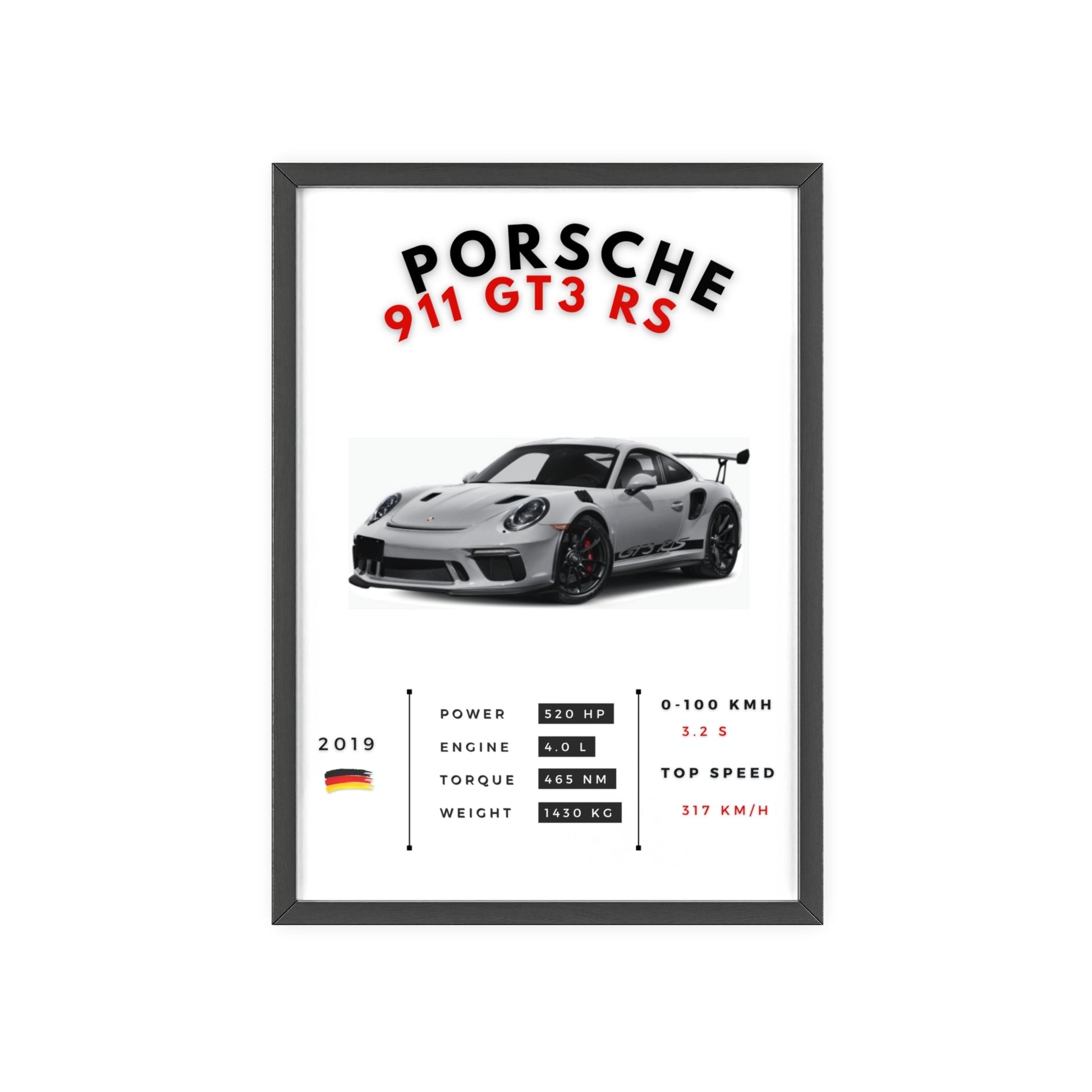 Porsche 911 GT3 RS - Printed